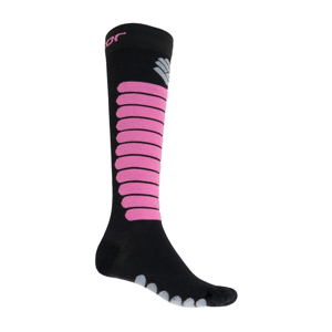 Ponožky Sensor Zero Merino černá/fialová Velikost ponožek: 43-46 / Barva: černá/fialová