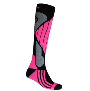 Podkolenky Sensor Snow Pro Merino Velikost ponožek: 35-38 / Barva: šedá/růžová