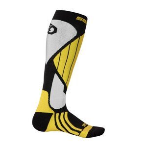 Podkolenky Sensor Snow Pro Merino Velikost ponožek: 35-38 / Barva: černá/žlutá