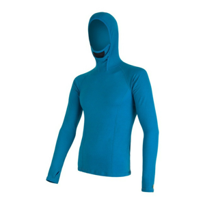 Pánské funkční triko Sensor Merino DF s kapucí Velikost: XXL / Barva: modrá