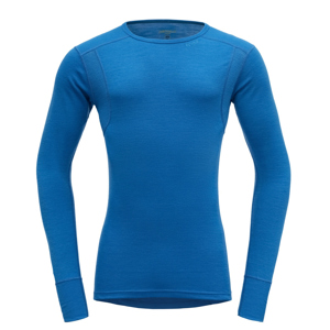 Pánské triko Devold Hiking Man Shirt Velikost: M / Barva: modrá