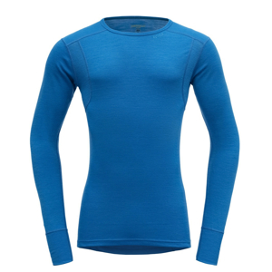 Pánské triko Devold Hiking Man Shirt Velikost: XL / Barva: modrá