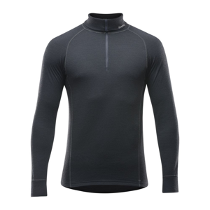 Pánský rolák Devold Duo Active Man Zip Neck Velikost: M / Barva: černá