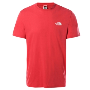 Pánské triko The North Face Simple Dome Tee Velikost: XL / Barva: červená/bílá