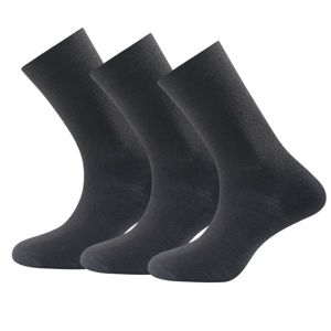 Ponožky Devold Daily medium light sock blk 3p Velikost: 36-40 / Barva: černá