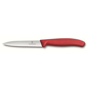 Nůž na zeleninu Victorinox vlnitý 10 cm Barva: červená