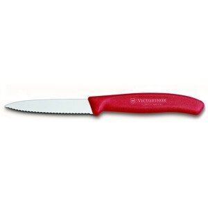 Nůž na zeleninu Victorinox vlnitý 8 cm Barva: červená