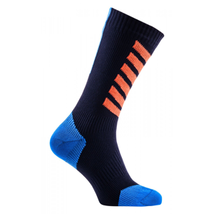 Nepromokavé ponožky SealSkinz MTB Mid Mid with Hydrostop Velikost ponožek: 47-49 (XL)/ Barva: černá/oranžová