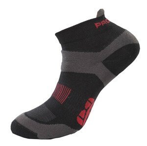 Ponožky Progress RNS 8JB Running Sox Velikost ponožek: 35-38 (3-5) / Barva: černá/šedá