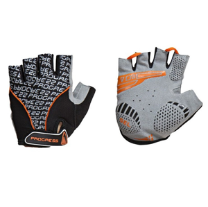 Cyklistické rukavice Progress Pull Mitts 37CA Velikost: XL / Barva: černá/oranžová
