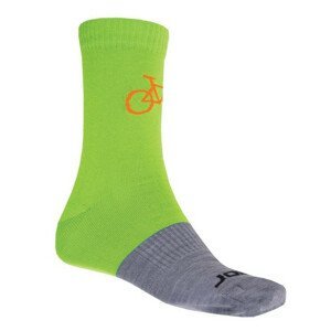 Ponožky Sensor Tour Merino zelená/šedá Velikost ponožek: 35-38 (3-5) / Barva: šedá/zelená