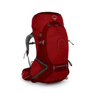 Turistický batoh Osprey Atmos AG 65 (2021) Velikost zad batohu: M / Barva: červená
