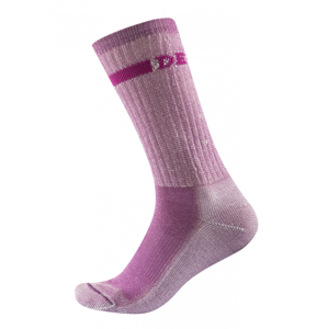 Dámské ponožky Devold Outdoor Medium Sock Velikost ponožek: 38-40 / Barva: růžová