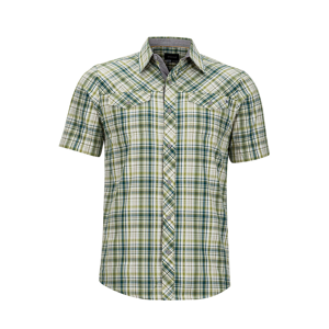 Pánská košile Marmot Riggs SS Velikost: S / Barva: zelená