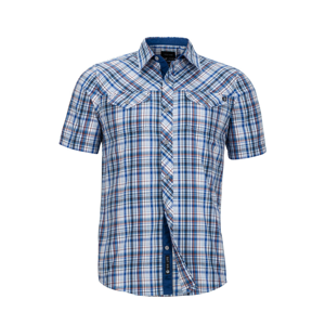 Pánská košile Marmot Riggs SS Velikost: M / Barva: modrá