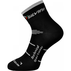 Cyklistické ponožky Silvini Orato UA445 Velikost ponožek: 36-38 / Barva: černá