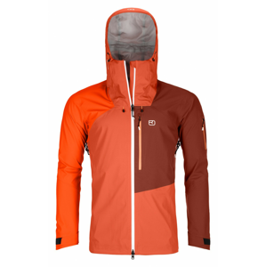 Pánská bunda Ortovox 3L Ortler Jacket (2022) Velikost: M / Barva: oranžová