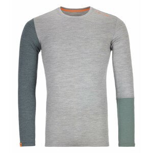 Pánské triko Ortovox Rock'n'Wool Long Sleeve M Velikost: XL / Barva: světle šedá