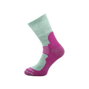 Ponožky Zulu Merino Women Velikost ponožek: 39-42 / Barva: šedá/růžová