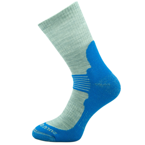 Ponožky Zulu Merino Men Velikost ponožek: 35-38 / Barva: šedá/modrá