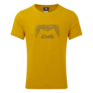 Pánské triko Mountain Equipment Groundup Logo+ Tee Velikost: L / Barva: žlutá
