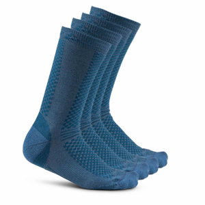 Ponožky Craft Warm 2-pack Velikost ponožek: 34-36 / Barva: modrá