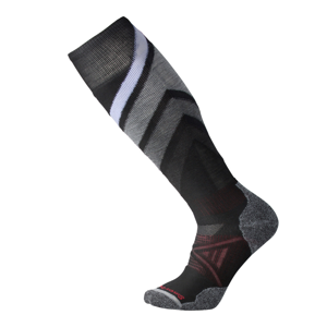 Podkolenky Smartwool PhD Ski Medium Pattern Velikost ponožek: 38-41 / Barva: černá