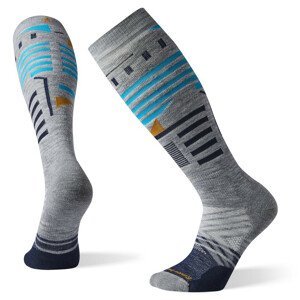 Podkolenky Smartwool PhD Ski Medium Pattern Velikost ponožek: 46-49 / Barva: světle šedá