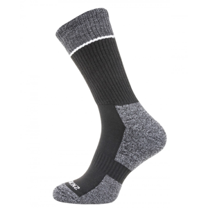 Ponožky SealSkinz Solo Quickdry Mid Length sock Velikost ponožek: 36-38 / Barva: černá