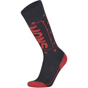 Dámské podkolenky Mons Royale Mons Tech Cushion Sock Velikost ponožek: 42-44 / Barva: černá/červená