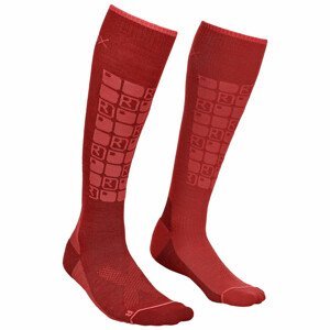 Dámské ponožky Ortovox W's Ski Compression Socks Velikost ponožek: 35-38 / Barva: vínová