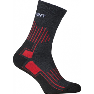 Ponožky High Point Lord 2.0 Merino Velikost ponožek: 39-42 / Barva: černá/červená