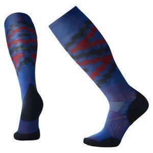Podkolenky Smartwool Phd Ski Light Elite Pattern Velikost ponožek: 46-49 / Barva: modrá