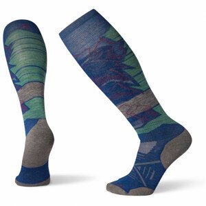 Podkolenky Smartwool Phd Ski Light Elite Pattern Velikost ponožek: 46-49 / Barva: světle modrá