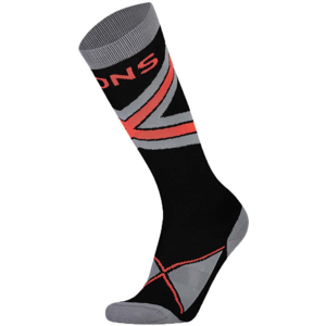 Dámské ponožky Mons Royale Lift Access Sock Velikost ponožek: 39-41 / Barva: černá/šedá