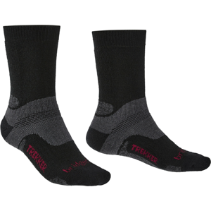 Pánské ponožky Bridgedale Hike MW MP Boot Velikost ponožek: 44-47 / Barva: černá