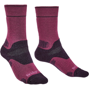 Dámské ponožky Bridgedale Hike MW MP Boot Velikost ponožek: 35-37 / Barva: fialová