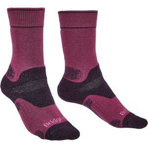 Dámské ponožky Bridgedale Hike MW MP Boot Velikost ponožek: 41-43 / Barva: fialová