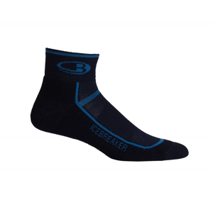 Pánské ponožky Icebreaker Multisport Light Mini Velikost ponožek: 44,5 - 46,5 / Barva: černá/modrá