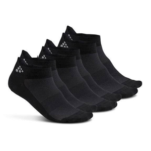Ponožky Craft Shaftless 3-Pack Velikost ponožek: 37-39 / Barva: černá
