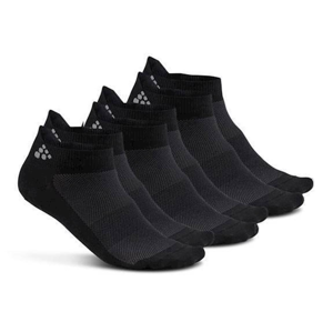 Ponožky Craft Shaftless 3-Pack Velikost ponožek: 46-48 / Barva: černá