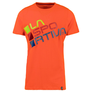 Pánské triko La Sportiva Square T-Shirt M Velikost: L / Barva: oranžová