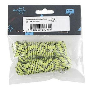 Šňůra ke stanu Bo-Camp Reflective Nylon Guy Rope 3mm Barva: žlutá