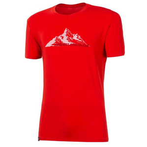 Pánské triko Progress OS Pioneer "Mountain" 24FJ Velikost: XL / Barva: červená