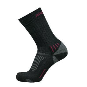 Ponožky Apasox Kazbek Velikost ponožek: 39-42 / Barva: černá