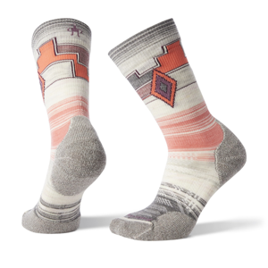Dámské ponožky Smartwool PhD Outdoor Light Pattern Crew Velikost ponožek: 42-45 / Barva: šedá