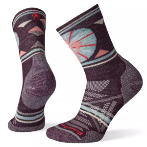 Dámské ponožky Smartwool PhD Outdoor Light Pattern Crew Velikost ponožek: 42-45 / Barva: fialová