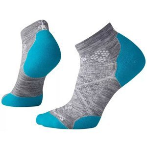 Dámské ponožky Smartwool W Performance Run Targeted Cushion Low Cut Velikost ponožek: 38-41 / Barva: šedá/modrá
