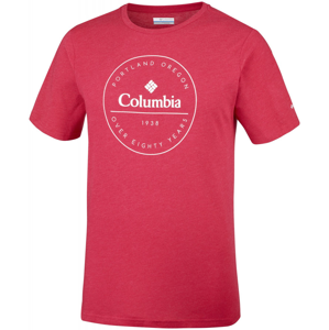 Pánské triko Columbia Onchan Park Tee Velikost: M / Barva: červená