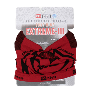 Nákrčník N-Rit Extreme III Obvod hlavy: univerzální cm / Barva: červená/černá